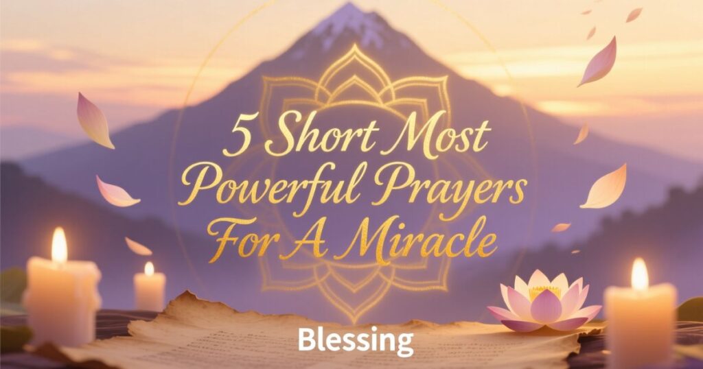 5 Short Most Powerful Prayers For A Miracle