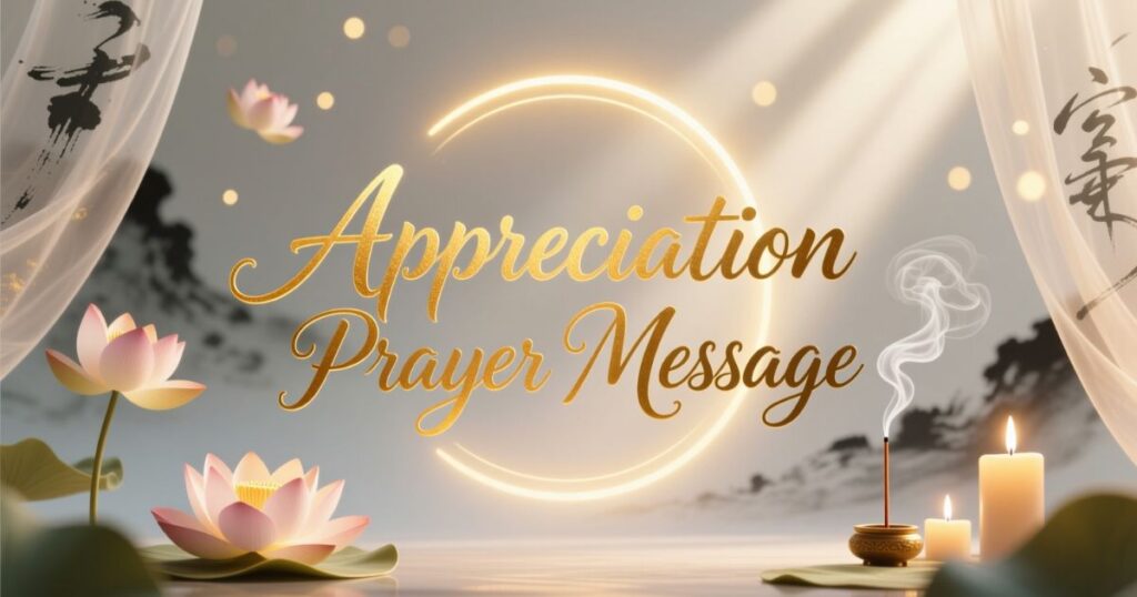 Appreciation Prayer Message