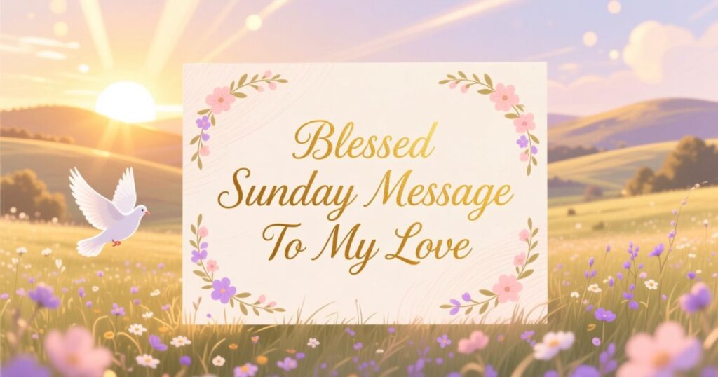Blessed Sunday Message To My Love