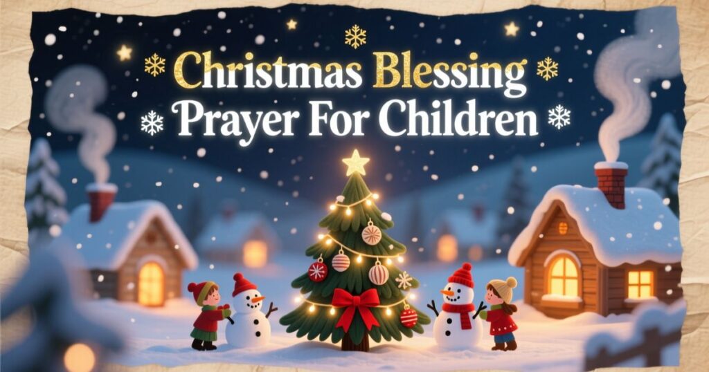 Christmas Blessing Prayer For Children
