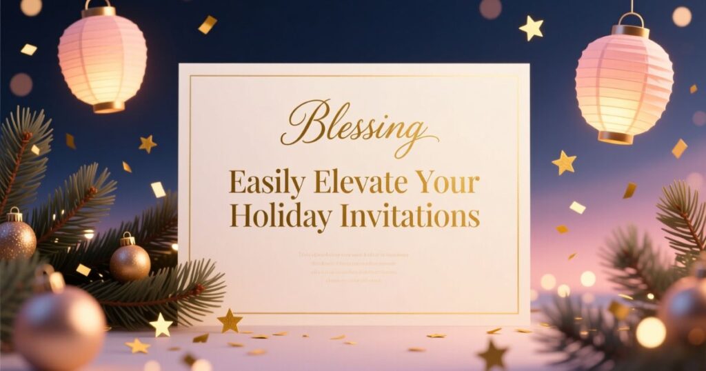 Easily Elevate Your Holiday Invitations