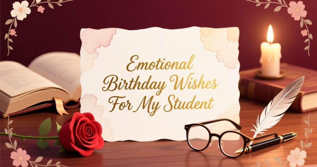 Emotional Birthday Wishes For My Student