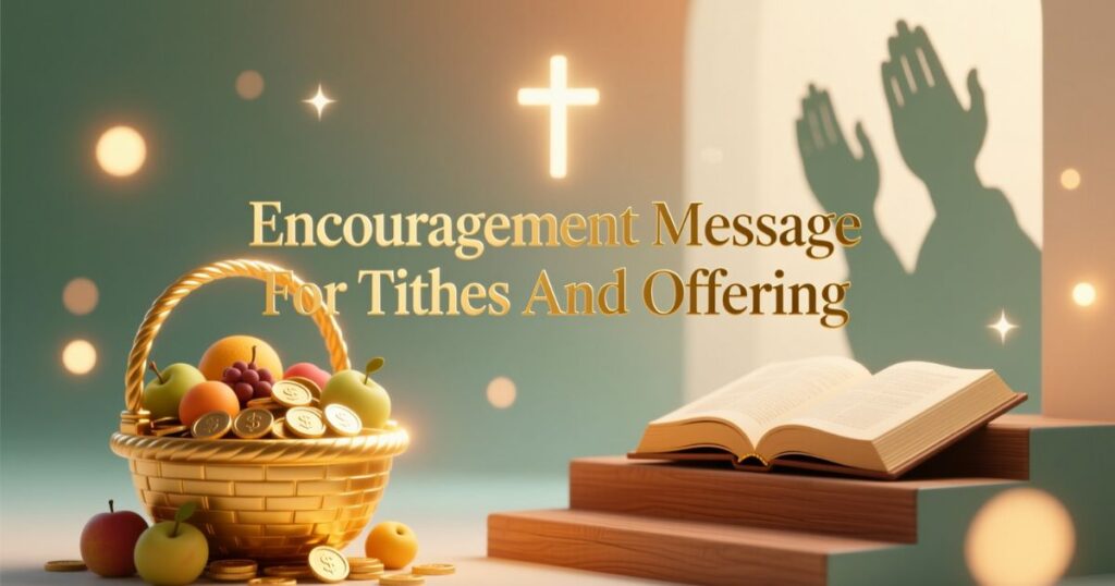 Encouragement Message For Tithes And Offering