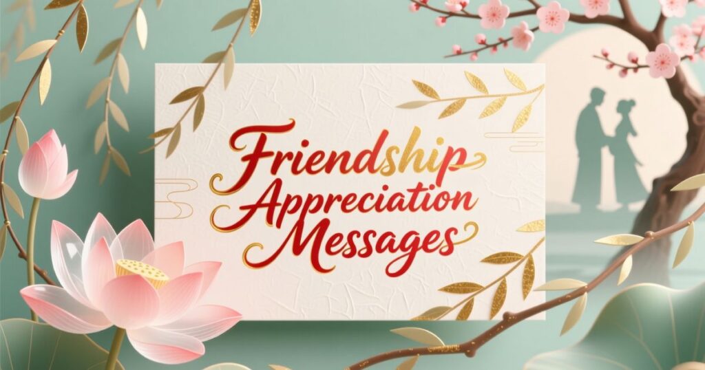 Friendship Appreciation Messages
