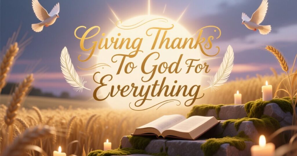 Giving Thanks To God For Everything