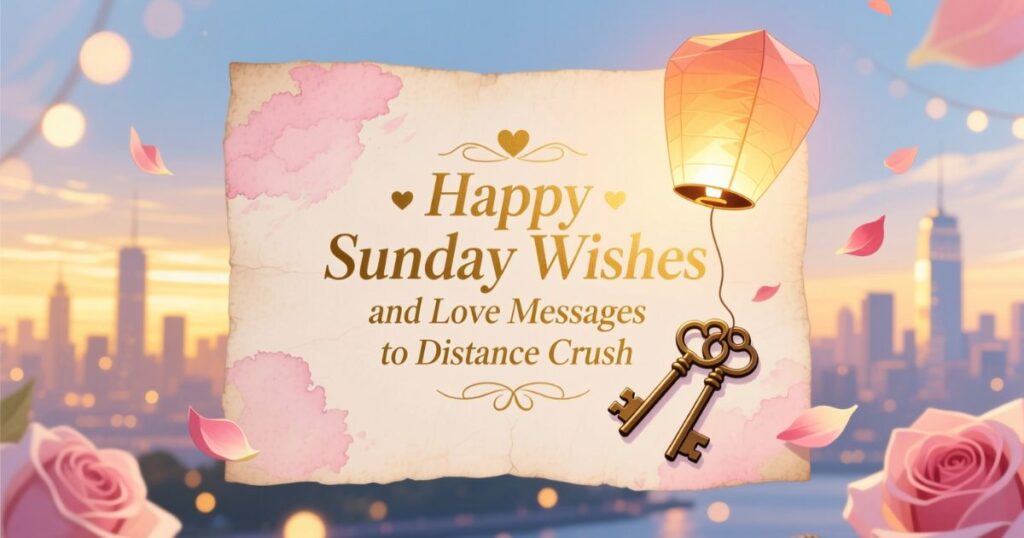 Happy Sunday Wishes and Love Messages to Distance Crush
