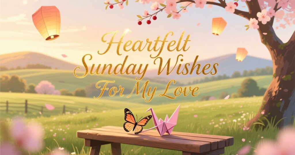 Heartfelt Sunday Wishes For My Love