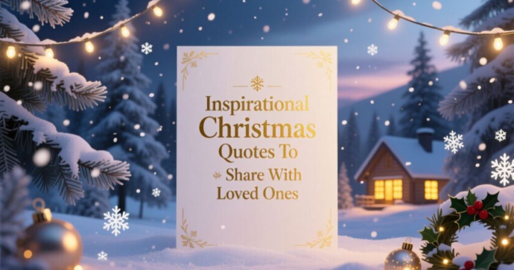Inspirational Christmas Quotes To Share With Loved Ones