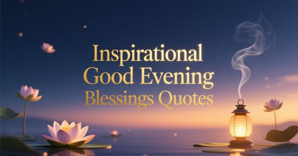 Inspirational Good Evening Blessings Quotes