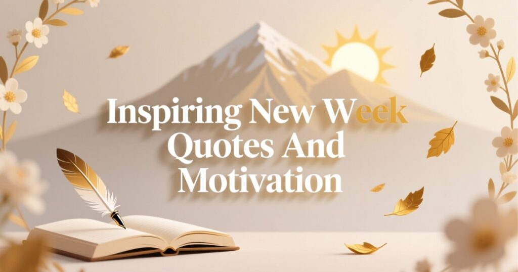 Inspiring New Week Quotes And Motivation