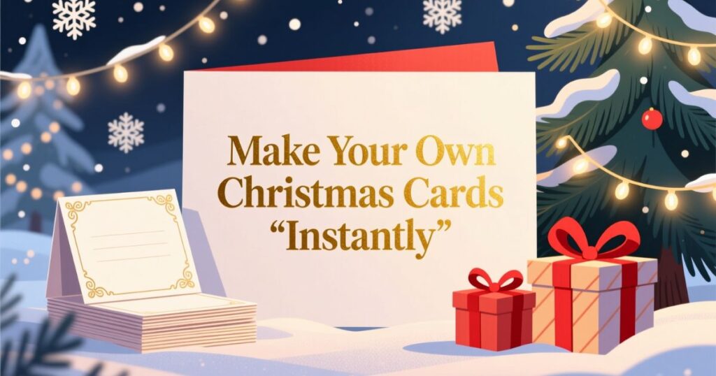 Make Your Own Christmas Cards Instantly
