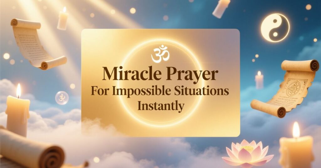 Miracle Prayer For Impossible Situations Instantly