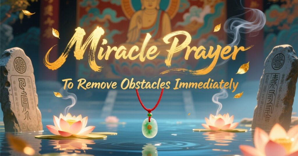 Miracle Prayer To Remove Obstacles Immediately