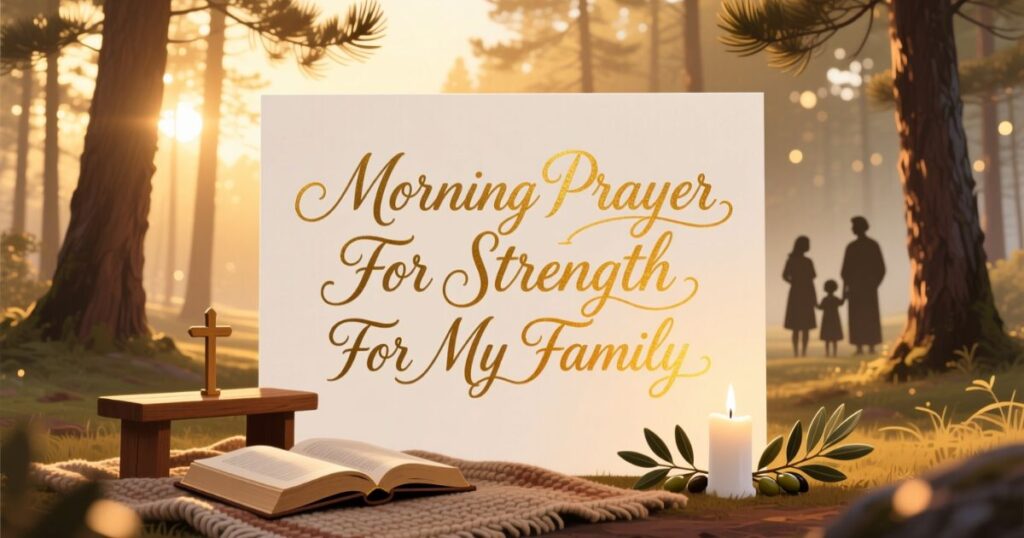 Morning Prayer For Strength For My Family
