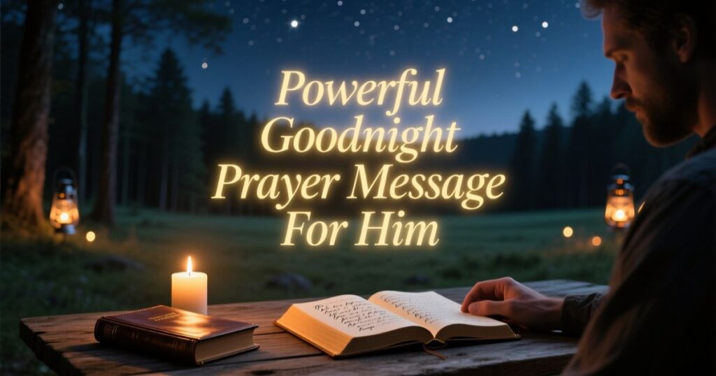 Powerful Goodnight Prayer Message For Him