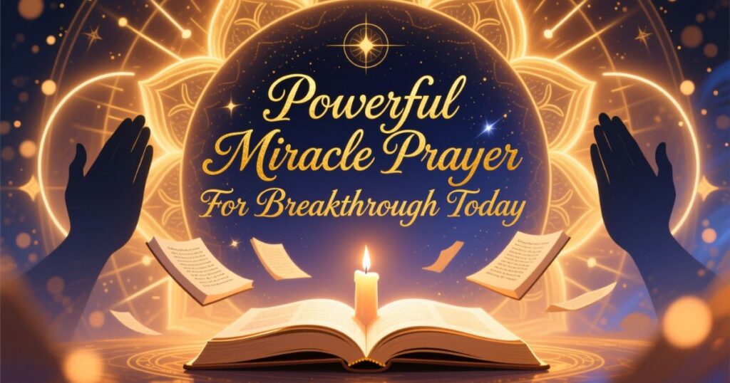 Powerful Miracle Prayer For Breakthrough Today