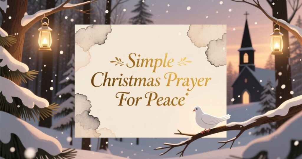 Simple Christmas Prayer For Peace