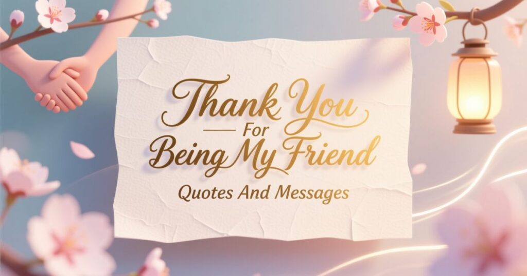 Thank You For Being My Friend Quotes And Messages