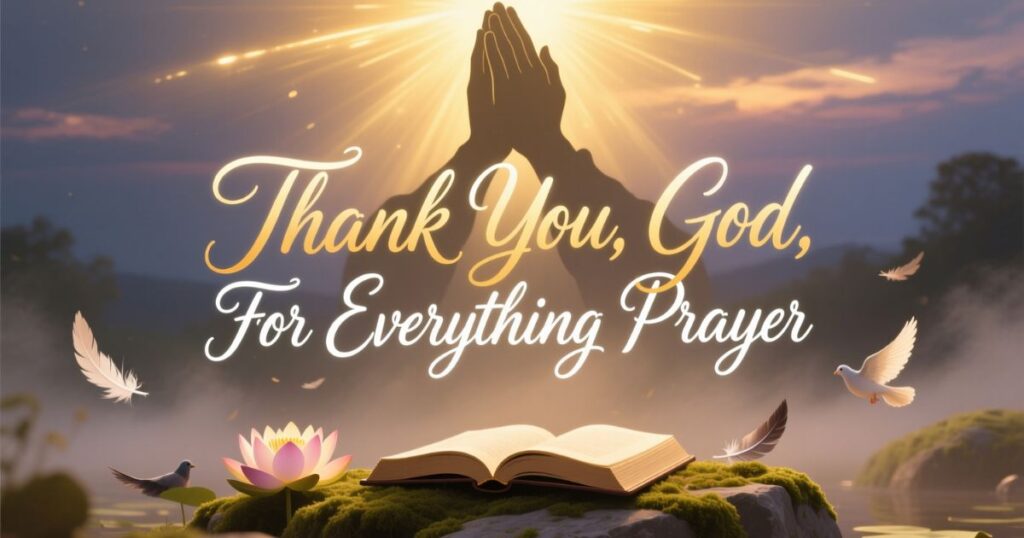 Thank You, God, For Everything Prayer