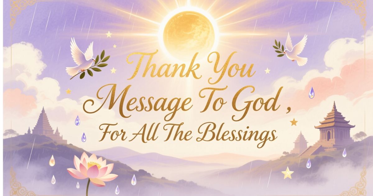 60 Powerful Thank You Message To God For All The Blessings
