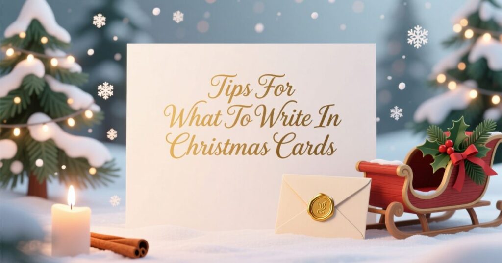 Tips For What To Write In Christmas Cards
