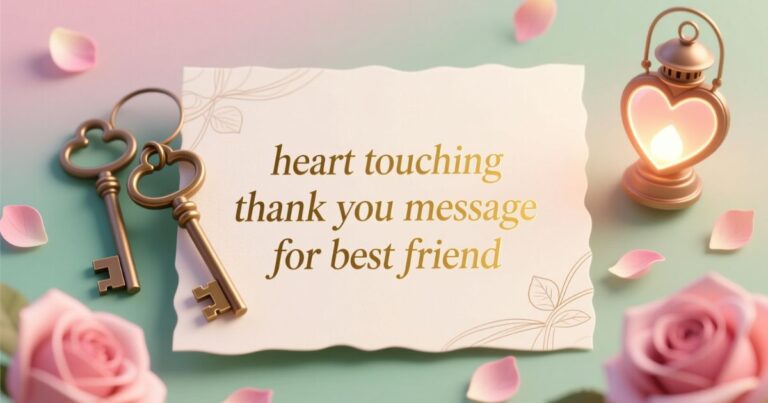 Heart touching thank you message for best friend