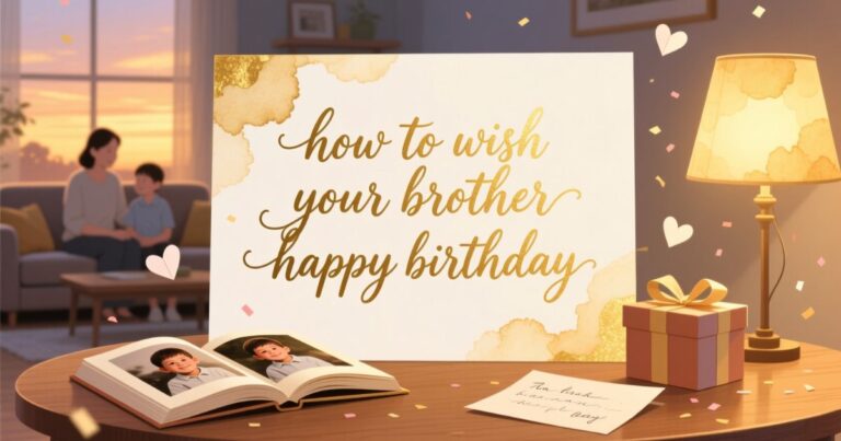 how to wish your brother happy birthday