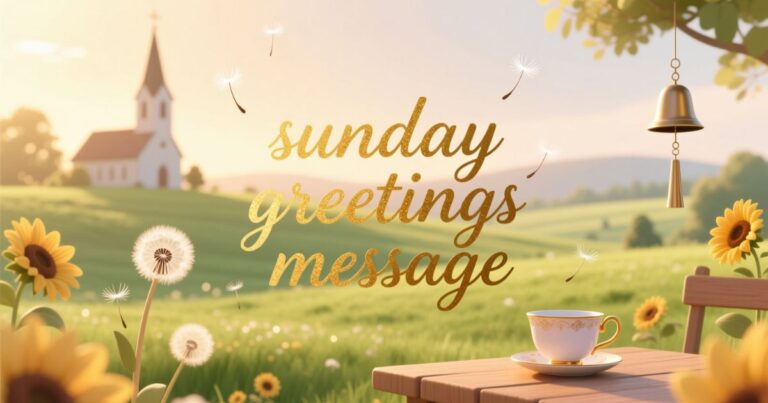 sunday greetings message