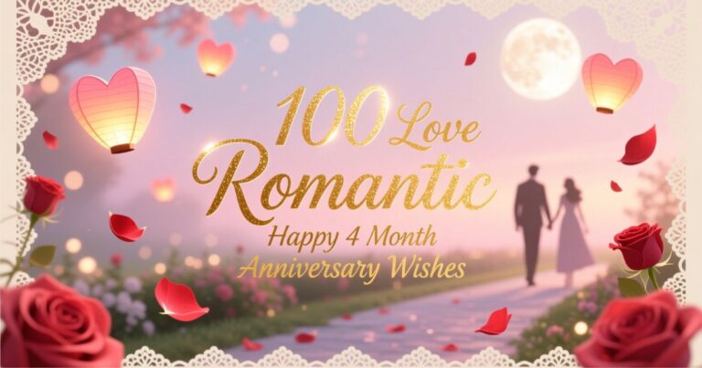 100 Love Romantic Happy 4 Month Anniversary Wishes