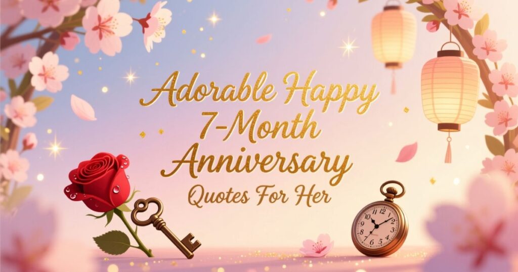 Adorable Happy 7-Month Anniversary Quotes For Her