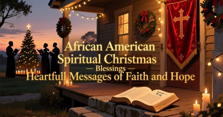 African American Spiritual Christmas Blessings Heartfelt Messages of Faith and Hope