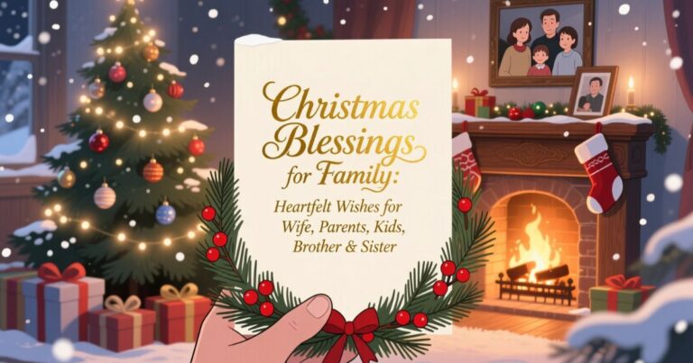 Christmas Blessings for Family: Heartfelt Wishes for Wife, Parents, Kids, Brother & Sister