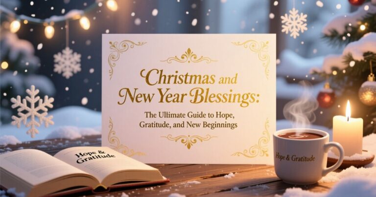 Christmas and New Year Blessings The Ultimate Guide to Hope, Gratitude, and New Beginnings