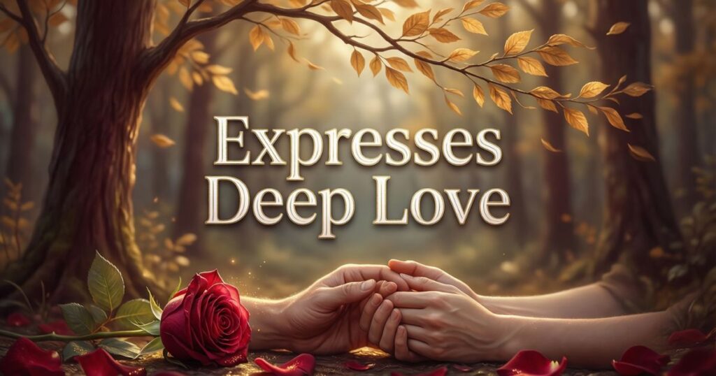 Expresses Deep Love