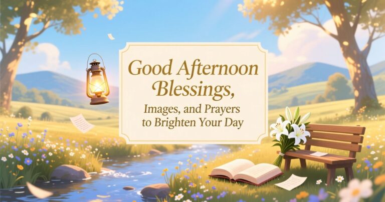 Good Afternoon Blessings, Images, and Prayers to Brighten Your Day