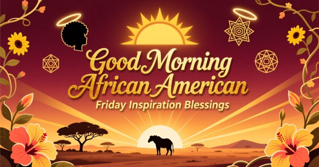 Good Morning African American Friday Inspiration Blessings