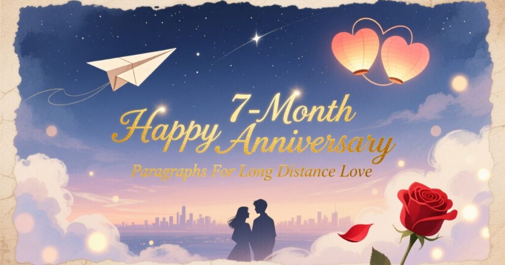 Happy 7-Month Anniversary Paragraphs For Long Distance Love