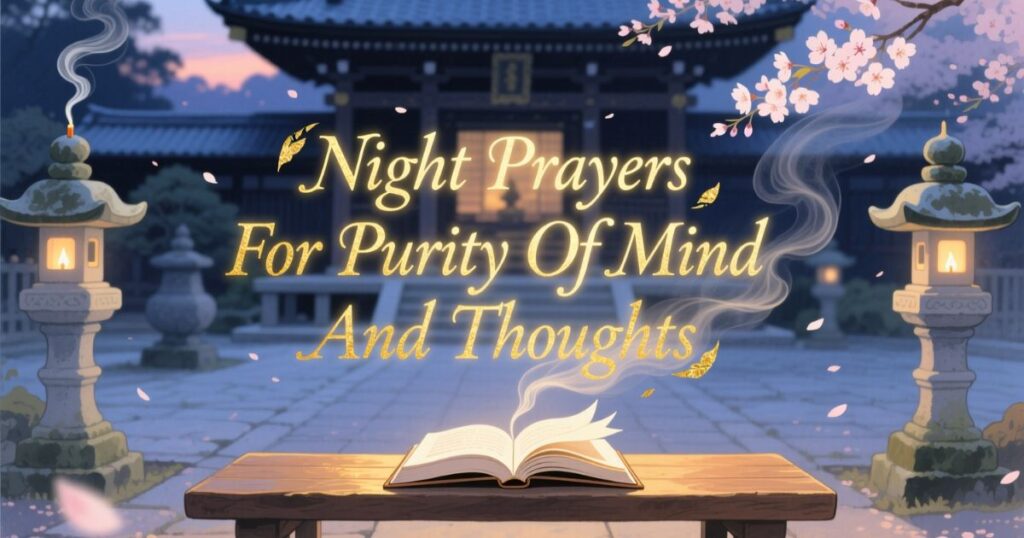 Night Prayers For Purity Of Mind And Thoughts