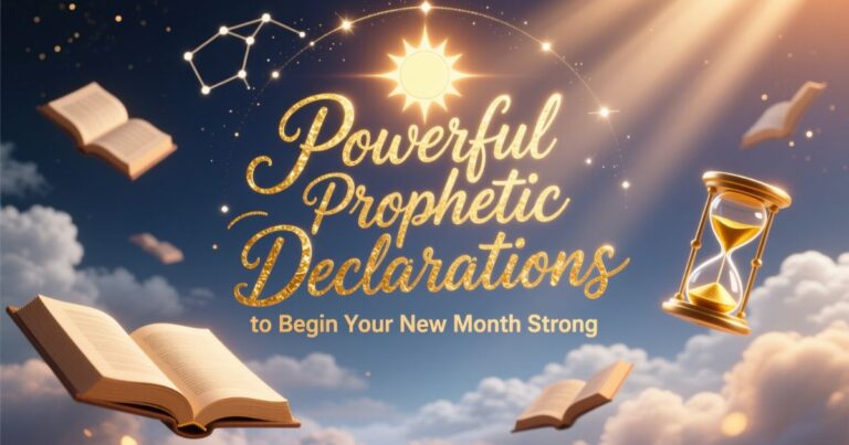 Powerful Prophetic Declarations to Begin Your New Month Strong