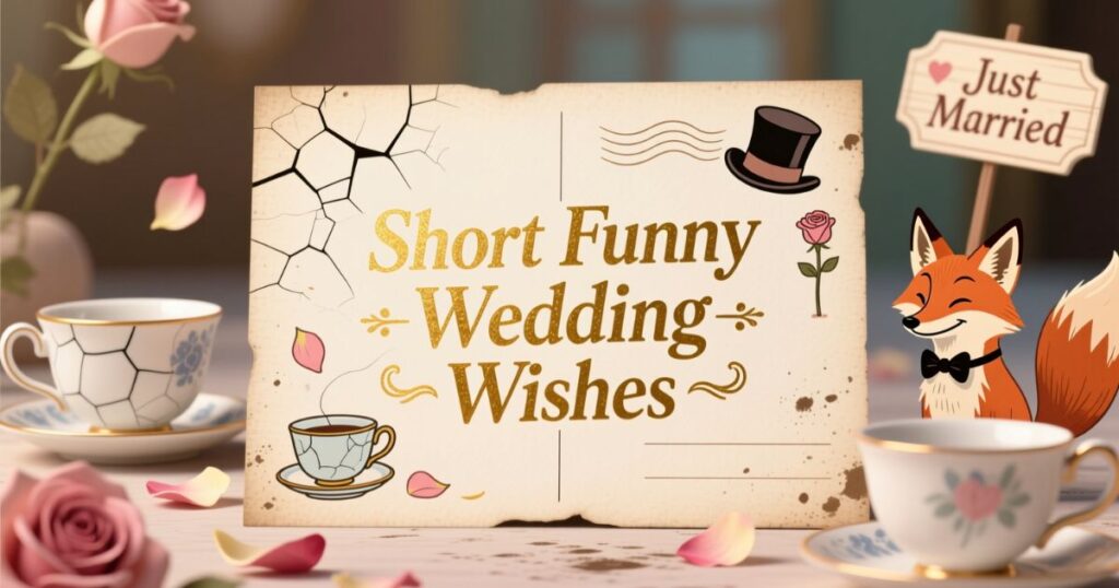 Short Funny Wedding Wishes