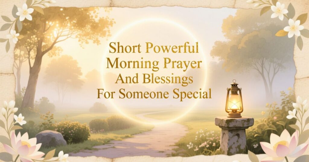 Short Powerful Morning Prayer And Blessings For Someone Special
