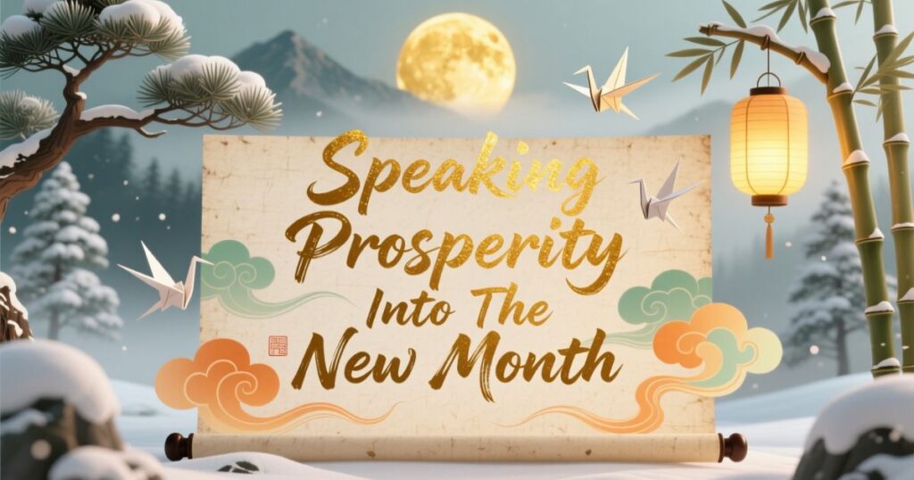 Speaking Prosperity Into The New Month