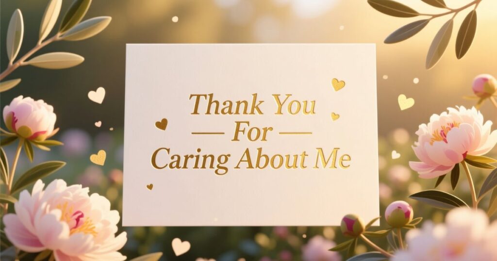 Thank You For Caring About Me