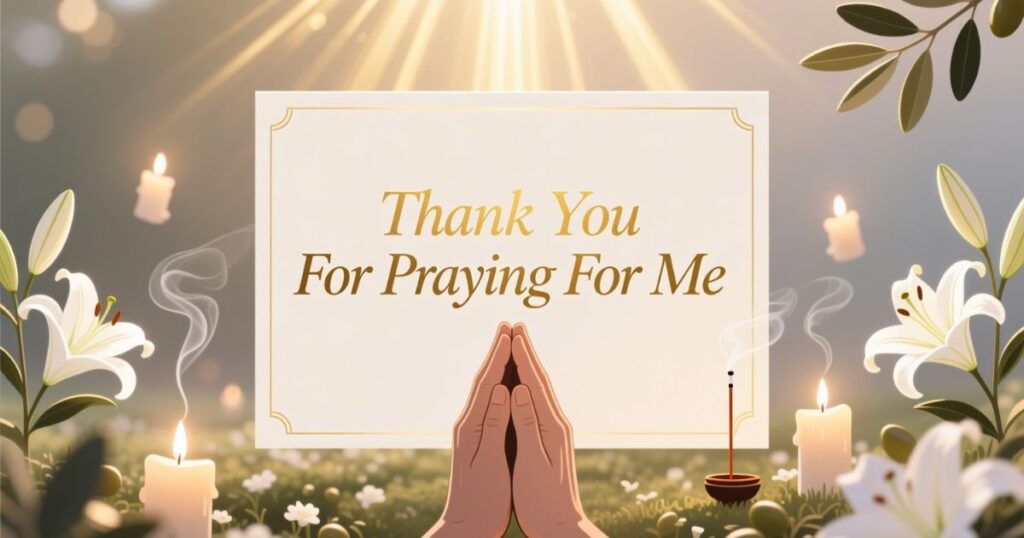 Thank You For Praying For Me