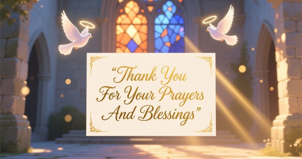 Thank You For Your Prayers And Blessings
