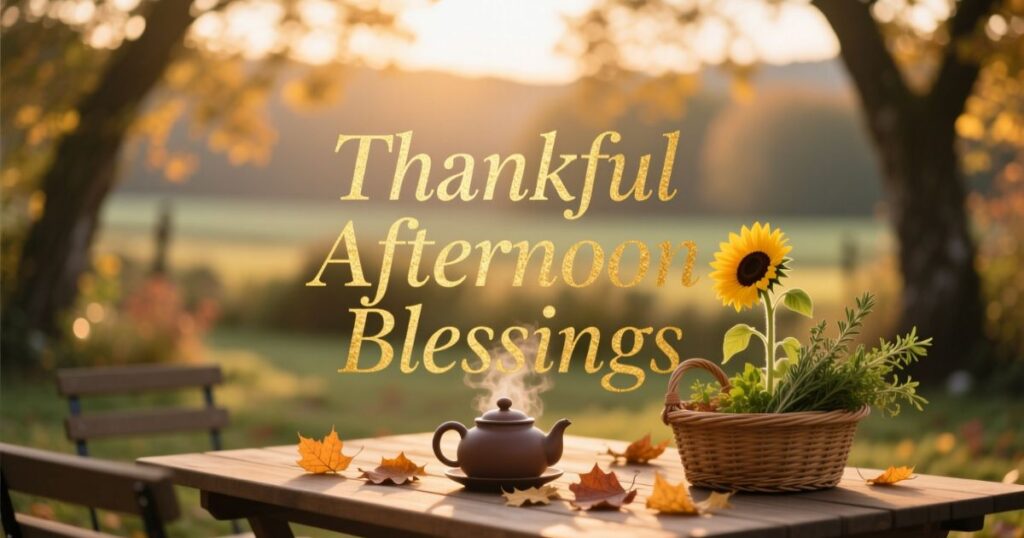 Thankful Afternoon Blessings