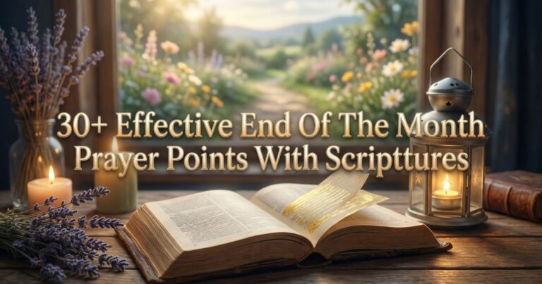 30+ Effective End Of The Month Prayer Points With Scriptures
