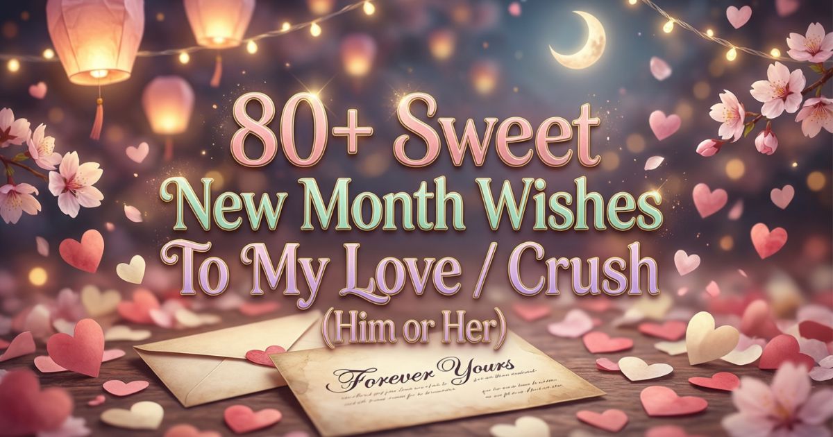80+ Sweet New Month Wishes To My Love / Crush