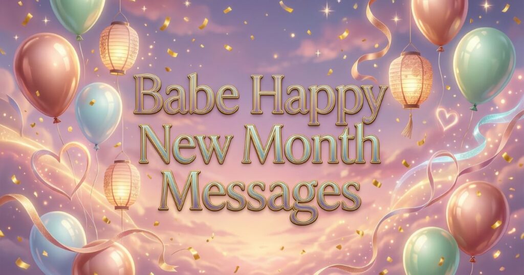 Babe Happy New Month Messages