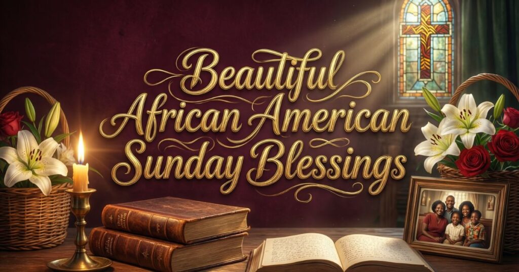Beautiful African american sunday blessings images and quote